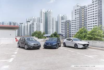 Mazda 3 Hatchback vs Seat Leon vs Volkswagen Golf