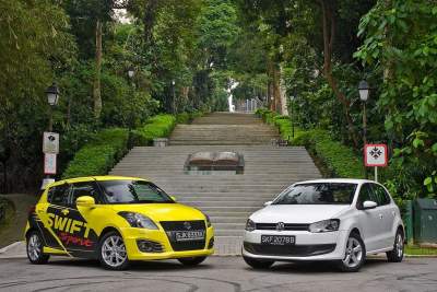 Suzuki and Volkswagen hatches go head to head