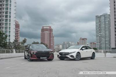 BMW i7 xDrive60 M Sport Pro (A) vs Mercedes-Benz EQS EQS450+ AMG Line (A)