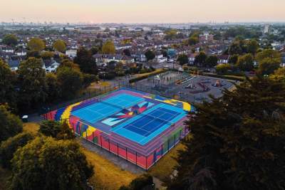 Mercedes-Benz assists refurbishment of tennis court in London