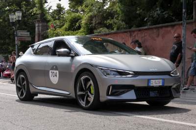 Kia EV6 completes 1000 Miglia Green 2023