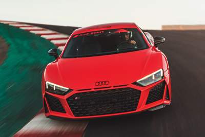Audi of America takes the R8 for final laps at Laguna Seca