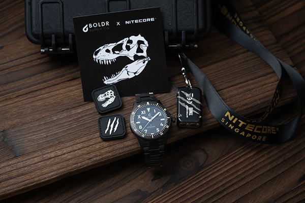 BOLDR is giving away a T-Rex by BOLDR X NITECORE timepiece