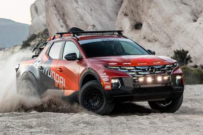 Hyundai reveals its Santa Cruz for the Rebelle Rally