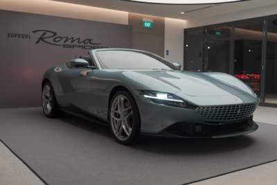 Ferrari Roma Spider cruises into Singapore