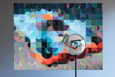 Optical art created to mark Porsche's 75th anniversary