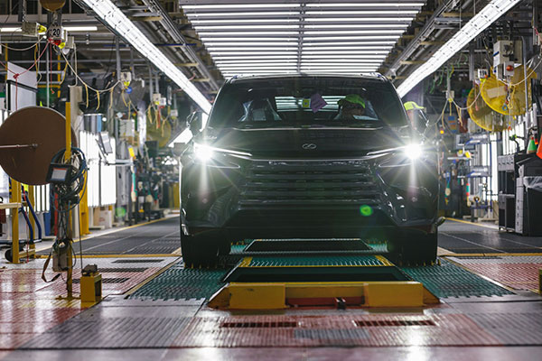 Production of Lexus TX begins at Toyota Indiana plant