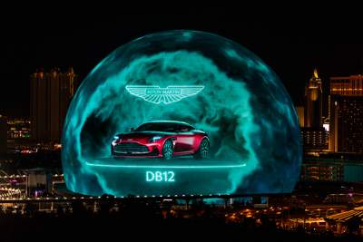 Aston Martin takes over the Las Vegas Sphere