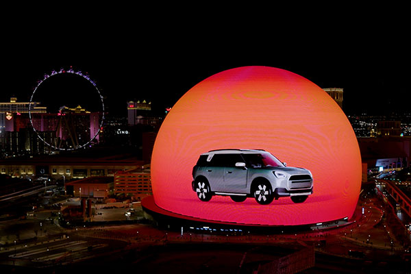 MINI launches new Countryman with the Las Vegas Sphere