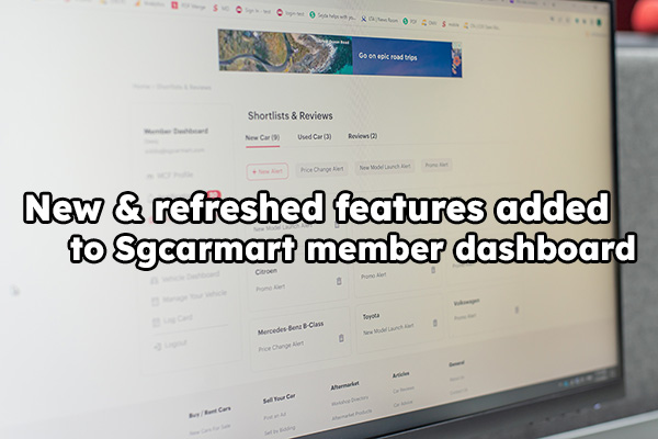 Sgcarmart's member dashboard gets new and refreshed features