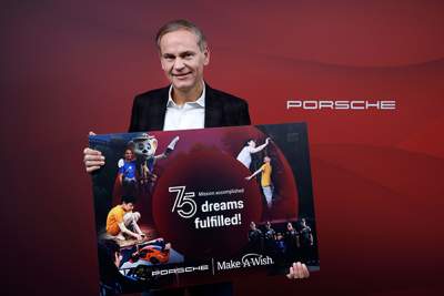 Porsche donates to the Make-A-Wish Foundation