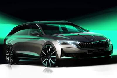 Skoda reveals new sketches of the refreshed Octavia