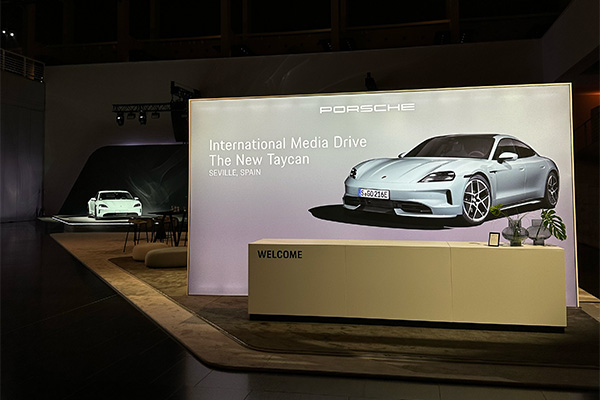 Porsche hosts international media drive of new Taycan