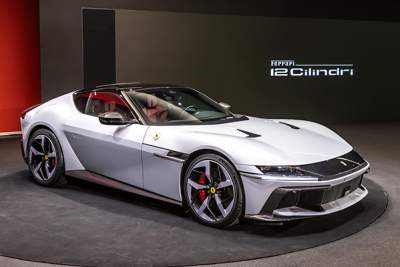 Ferrari unveils its newest V12 model, the Ferrari 12Cilindri