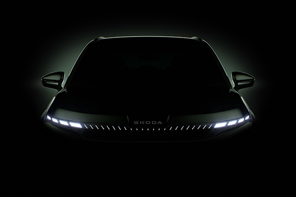 Skoda reveals first official image of new Elroq electric SUV