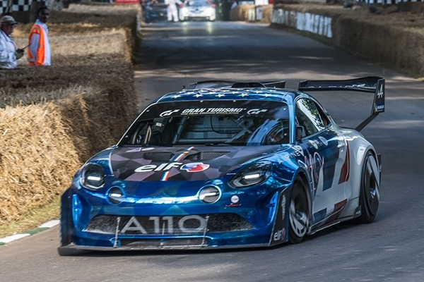 Alpine A110 Pikes Peak takes fourth place at Goodwood