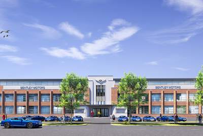 Bentley celebrates topping out of new Design Centre