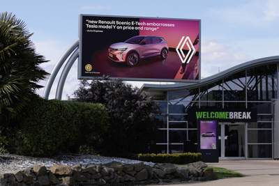 Renault throws shade at Tesla owners with new U.K. billboard