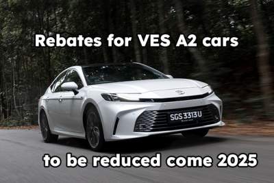 Rebate for VES A2 cars to be lowered come 2025