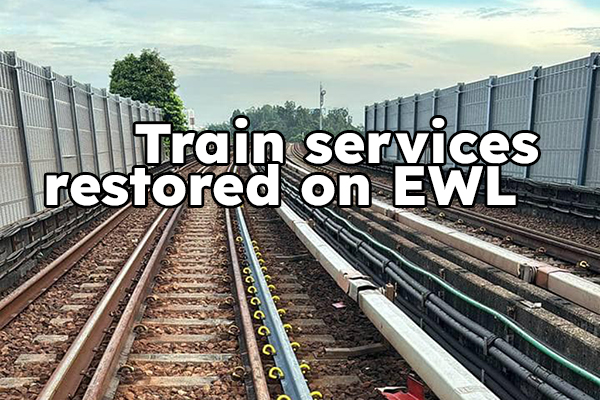 Train service restored on EWL