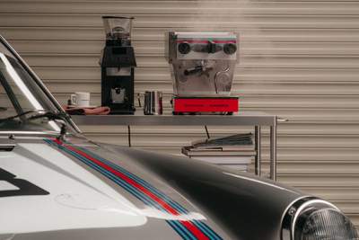 Porsche unveils special espresso machine with La Marzocco