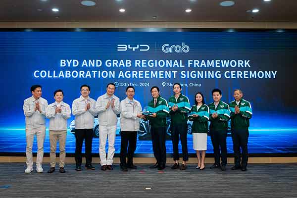 Grab and BYD collaborate to expand electric vehicle fleet