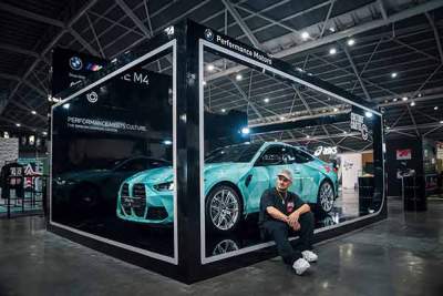 PML and Nicky Diamonds unveil bespoke M4 car wrap