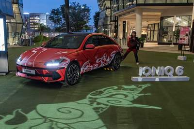 Hyundai & Lasalle unveil Singapore-inspired Ioniq 6 art car