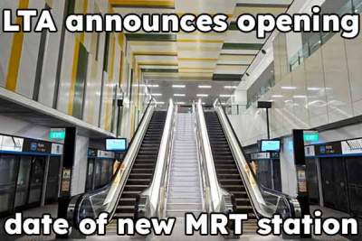 LTA announces opening date of new MRT station