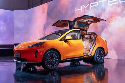 All-electric gull-winged Hyptec HT arrives in Singapore