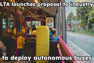 LTA to pilot autonomous public buses in 2026