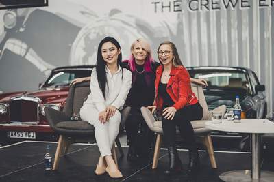 Bespoke Bentley designed by trio of female artistes