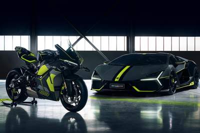 Ducati Panigale V4 Lamborghini unveiled at Milan Design Week