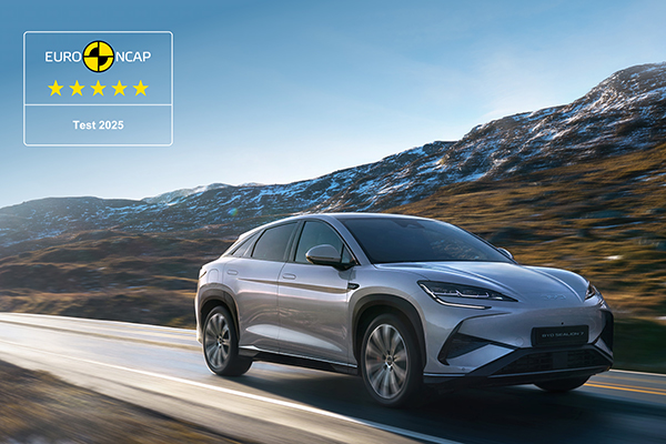 BYD Sealion 7 scores full five-star Euro NCAP rating