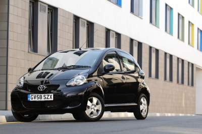 New Toyota Aygo is greener, and black and blue