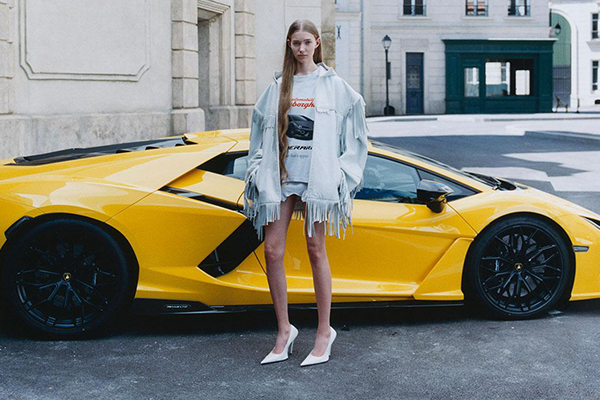 Cloth and metal collide with Balenciaga-Lamborghini collab