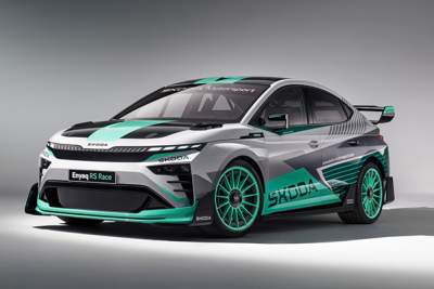 Skoda showcases all-electric racing car concept