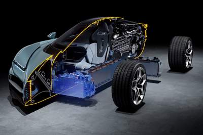 Bugatti shows engineering behind Tourbillon's powertrain