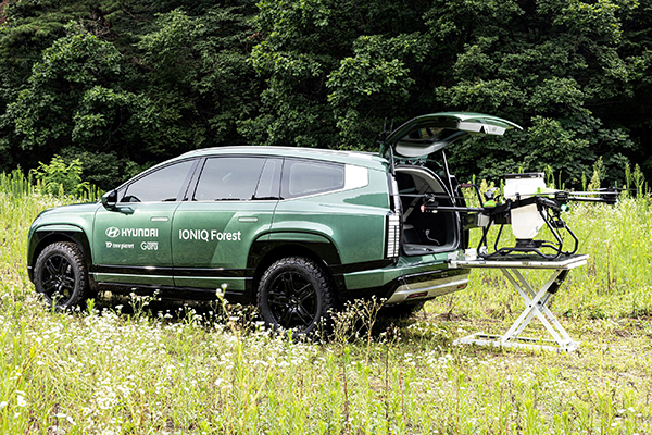 Hyundai's Seed Ball Drone Station helps forest restoration
