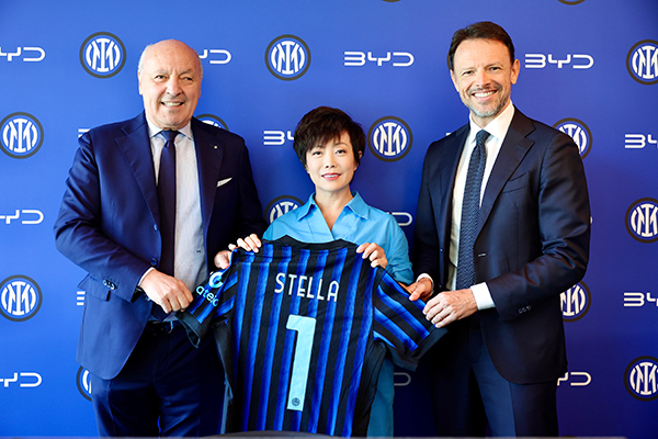BYD Group becomes Global Automotive Partner of Inter Milan