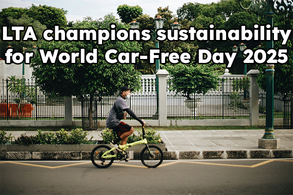 LTA champions sustainability for World Car-Free Day 2025