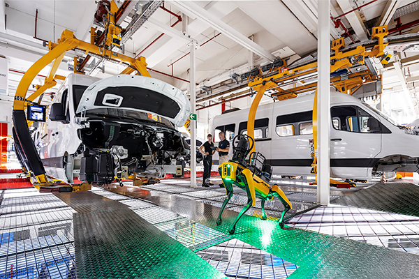 Robo-dog reduces energy costs at Mercedes-Benz plant