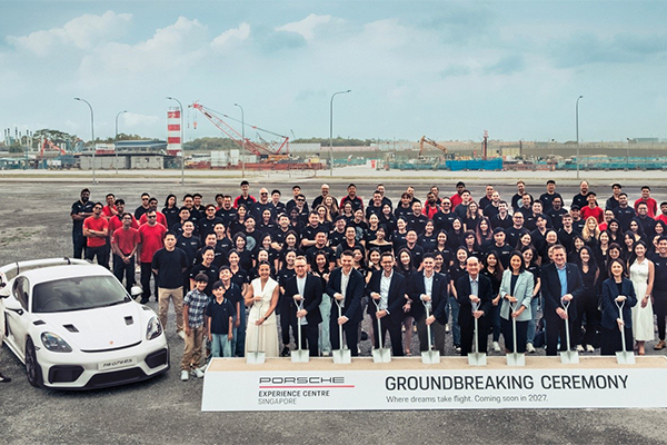 Porsche Experience Centre hosts groundbreaking ceremony