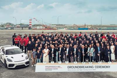 Porsche Experience Centre hosts groundbreaking ceremony