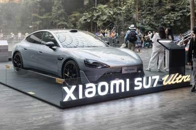 1,500bhp Xiaomi SU7 Ultra makes special stop at Jewel Changi