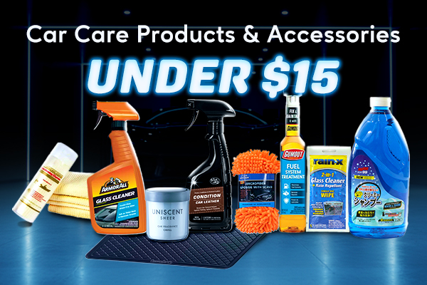 Affordable car care products and accessories under $15!