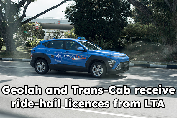 Geolah and Trans-Cab receives ride-hail licences from LTA