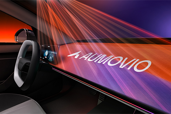 Aumovio's projector turns the car's cockpit into a canvas