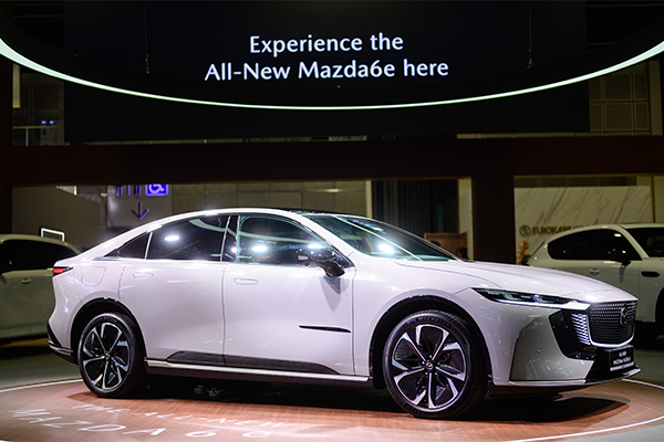 All-electric Mazda6e fastback unveiled at SG Motor Show 2026