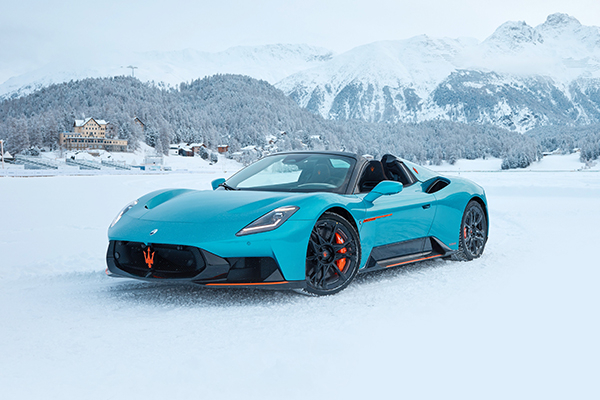 Maserati unveils a bespoke MCPURA at St. Moritz